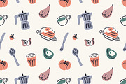 Breakfast food seamless patterns, a Pattern Graphic by Good Studio (Thumbnail 5 of 13)