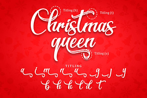 Christmas Queen - Modern Calligraphy