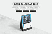 Desk Calendar 2027 Template, a Stationery Template by MstArtwork (Thumbnail 2 of 6)