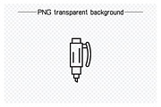 Pen and Writing Tools Icons Set, an Outline Icon by Designfour (Thumbnail 5 of 7)