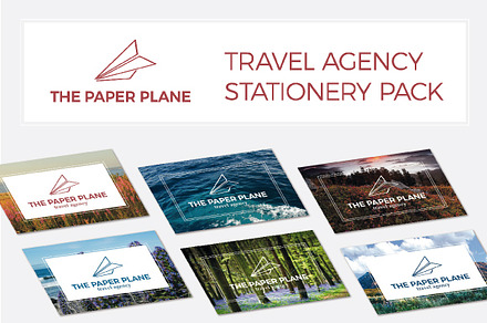 Paper plane - stationery & logo pack