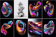 63 Abstract Gradient Shapes Graphic, an Object Graphic by Bilgep_design (Thumbnail 4 of 8)