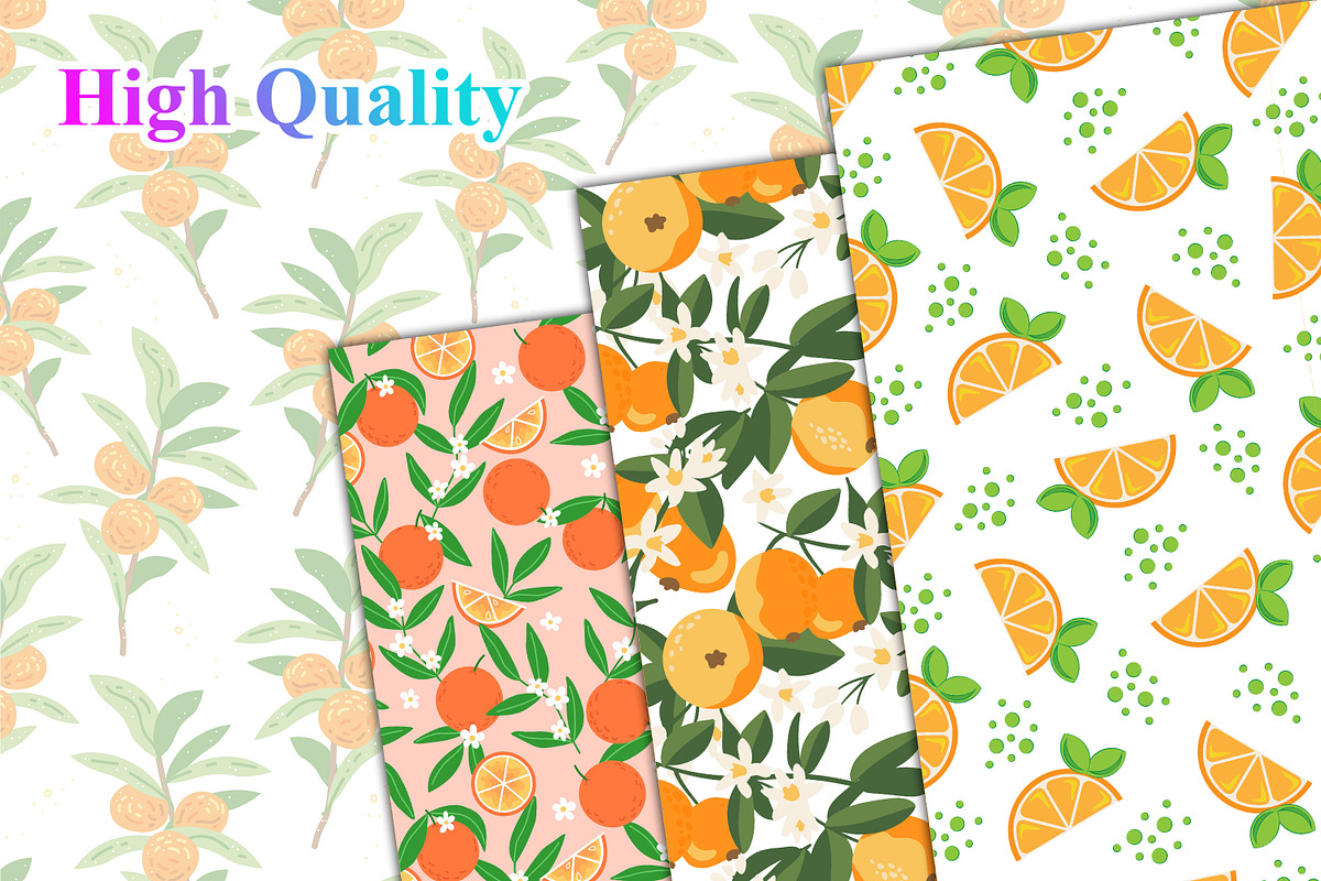 Orange Seamless Pattern, a Pattern Graphic by Digital Studio (Photo 3 of 5)