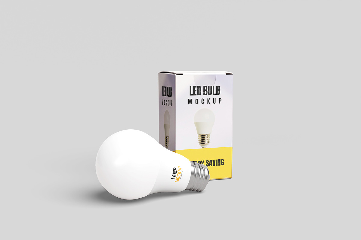 LED Bulb Mockup, a Product Mockup by Getdesign (Photo 5 of 6)