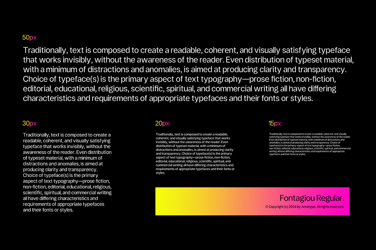 Fontagiou | SALE 60% Off, a Sans Serif Font by Areatype (Photo 8 of 11)