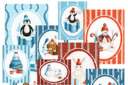 Christmas Arctic - kids collections, an Animal Illustration by Linerisyart (Thumbnail 16 of 19)