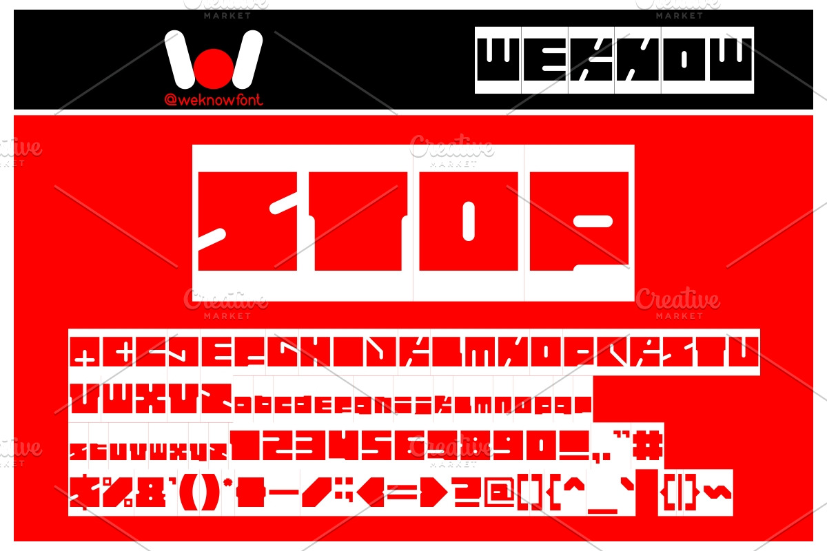 highway patrol font, a Font by weknow (Photo 4 of 5)