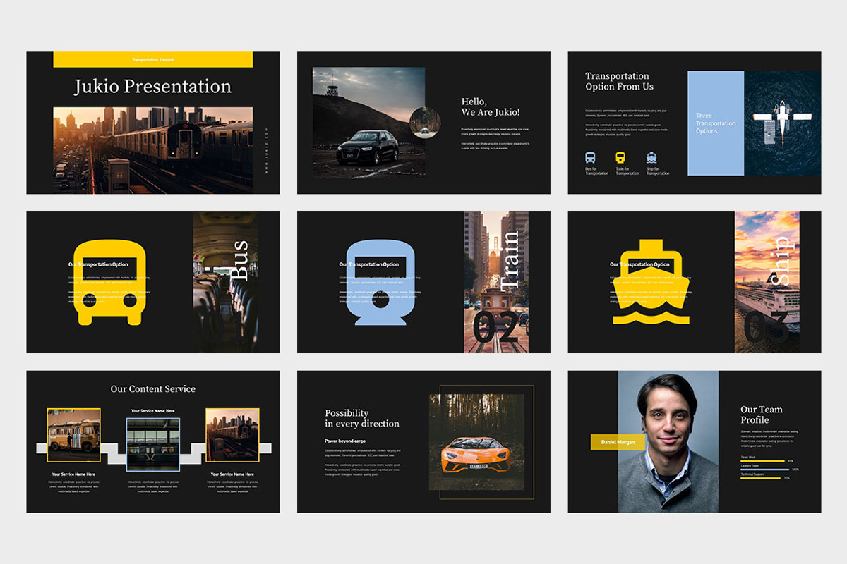Jukio : Transportation Google Slides, a Presentation Template by Punkl Camp (Photo 6 of 9)