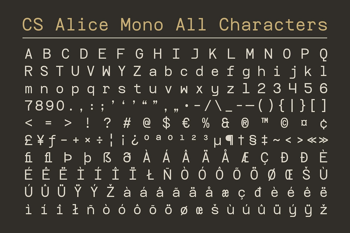 CS Alice Mono – Monospaced Font, a Sans Serif Font by Craft Supply Co. (Photo 8 of 8)