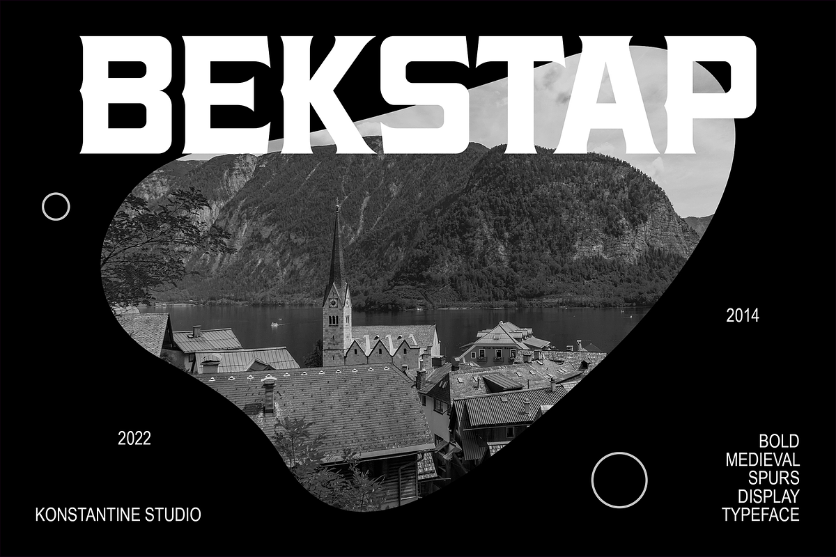 Bekstap – Bold Vintage Serif Fonts, a Serif Font by Konstantine Studio (Photo 1 of 3)