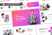 Hexagon Pitch Deck Slides, a Presentation Template by Antstheme (Thumbnail 1 of 2)
