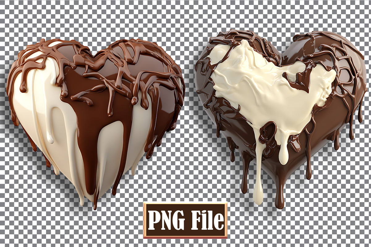Chocolate Heart Clipart Bundle, a Person Illustration by protabsorkar11 (Photo 3 of 5)