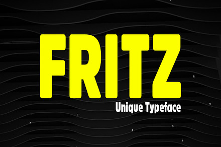 Fritz - Unique Display Typeface, a Font by Designova®