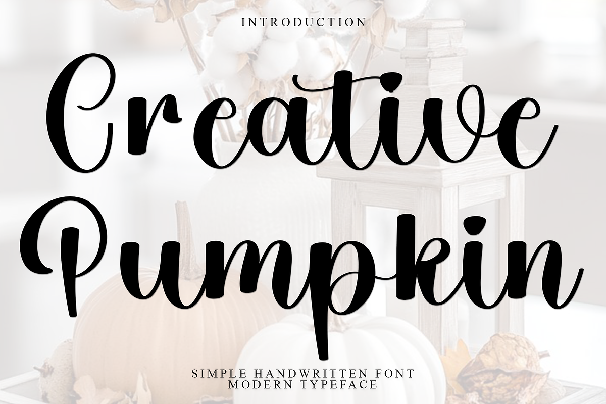 Creative Pumpkin, a Handwritten Font by FreshTypeINK (Photo 1 of 7)