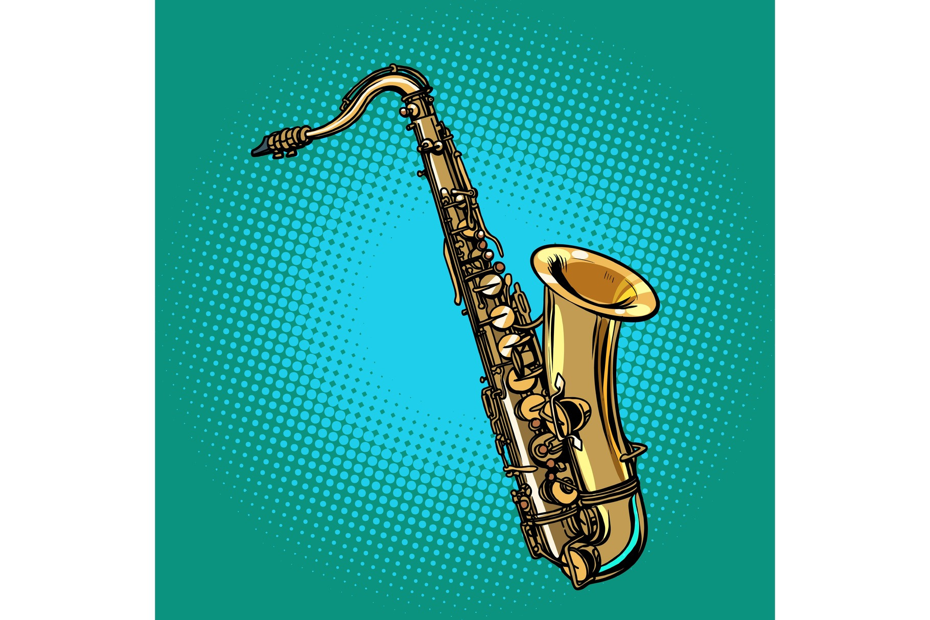 Saxophone Musical Instrument by Studiostoks | Creative Market
