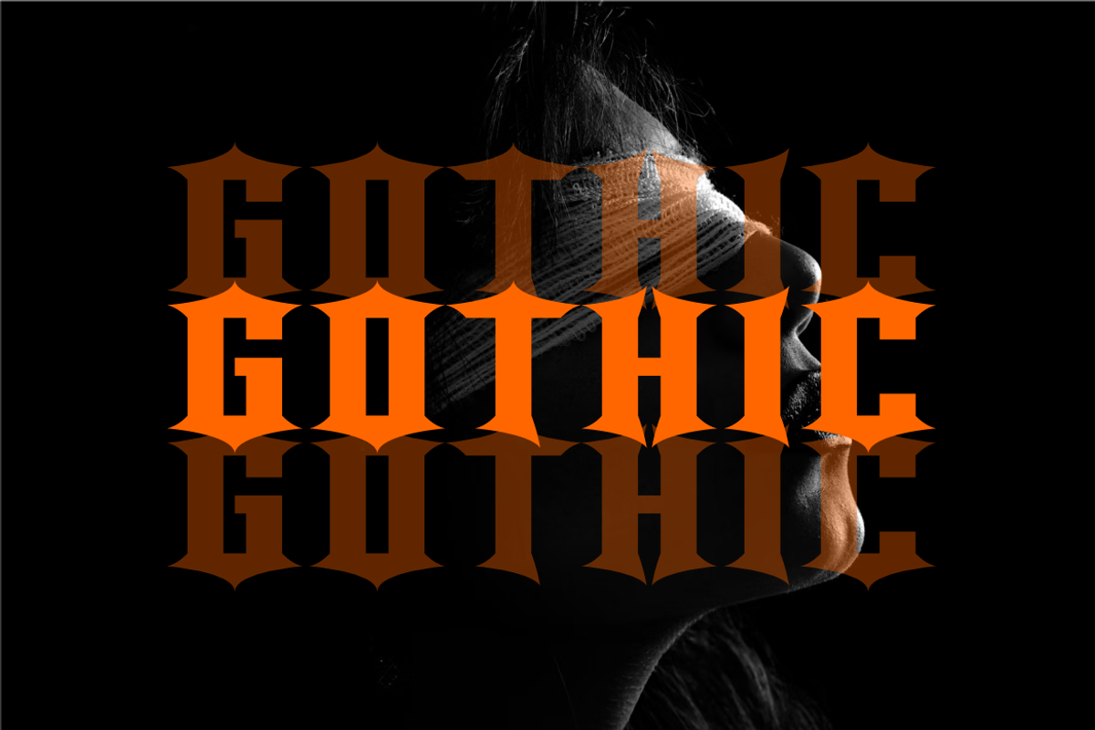 Moxaw - Gothic Font, a Blackletter Font by QR Design Studio (Photo 2 of 6)