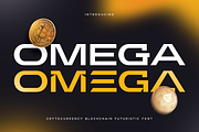Omega - Futuristic Font, a Sans Serif Font by Hamz Studio (Thumbnail 1 of 12)