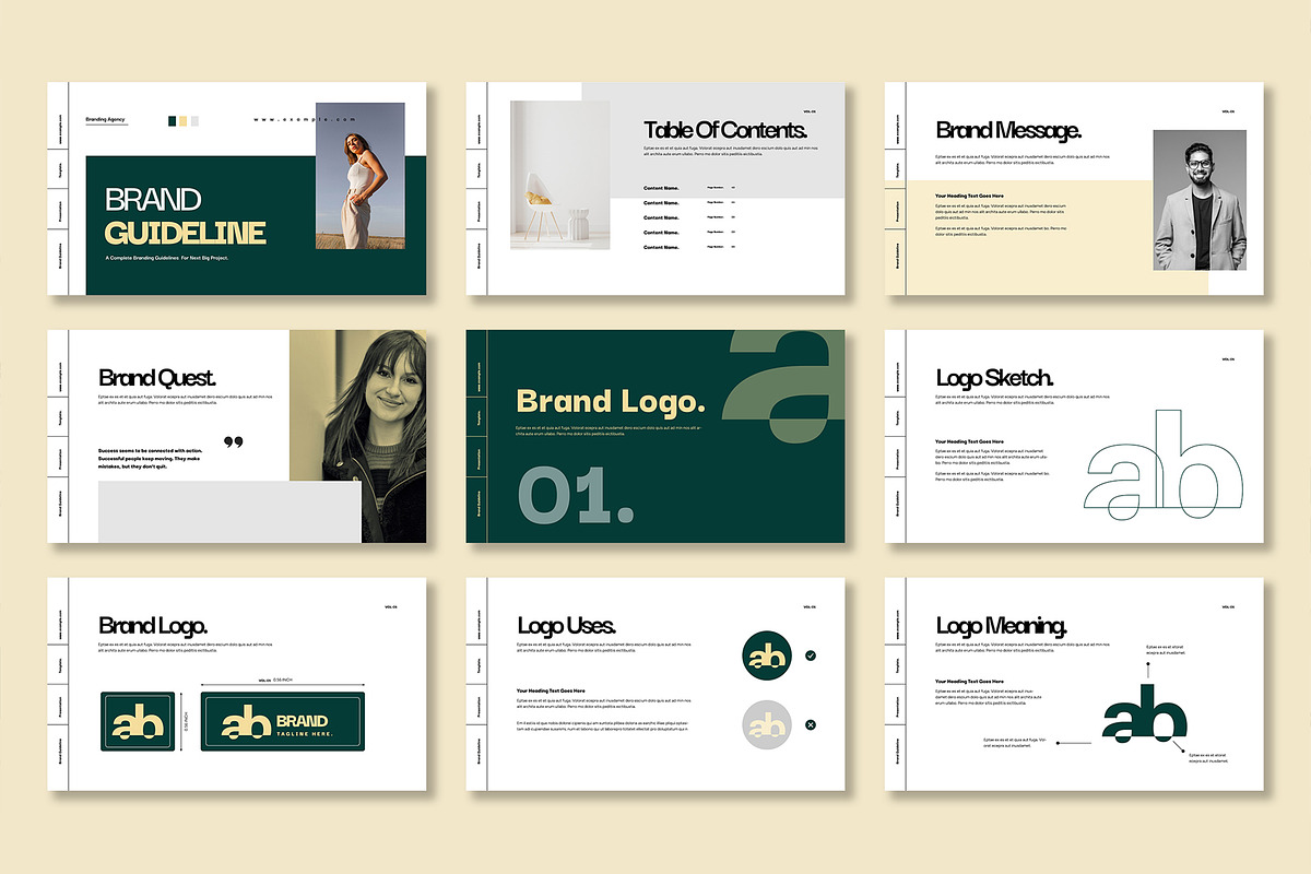 Modern And Clean Brand Guidelines, a Presentation Template by Mighty-Slide (Photo 2 of 4)