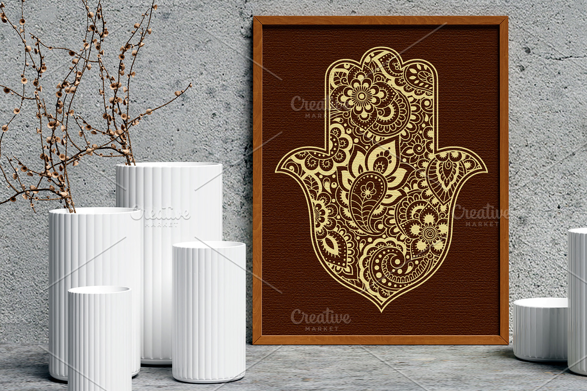 Big set of HAMSA, a Decorative Illustration by Katika Shop (Photo 4 of 7)
