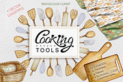 Cooking wooden tool clipart, an Object Graphic by svetlanaARTdreams (Thumbnail 1 of 11)
