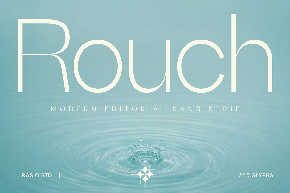 Rouch Modern Editorial Sans Font, a Sans Serif Font by Rasio Studio (Photo 1 of 11)