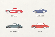 30 Vintage Cars Bundle, an Illustration by Storyteller Imagery (Thumbnail 6 of 8)
