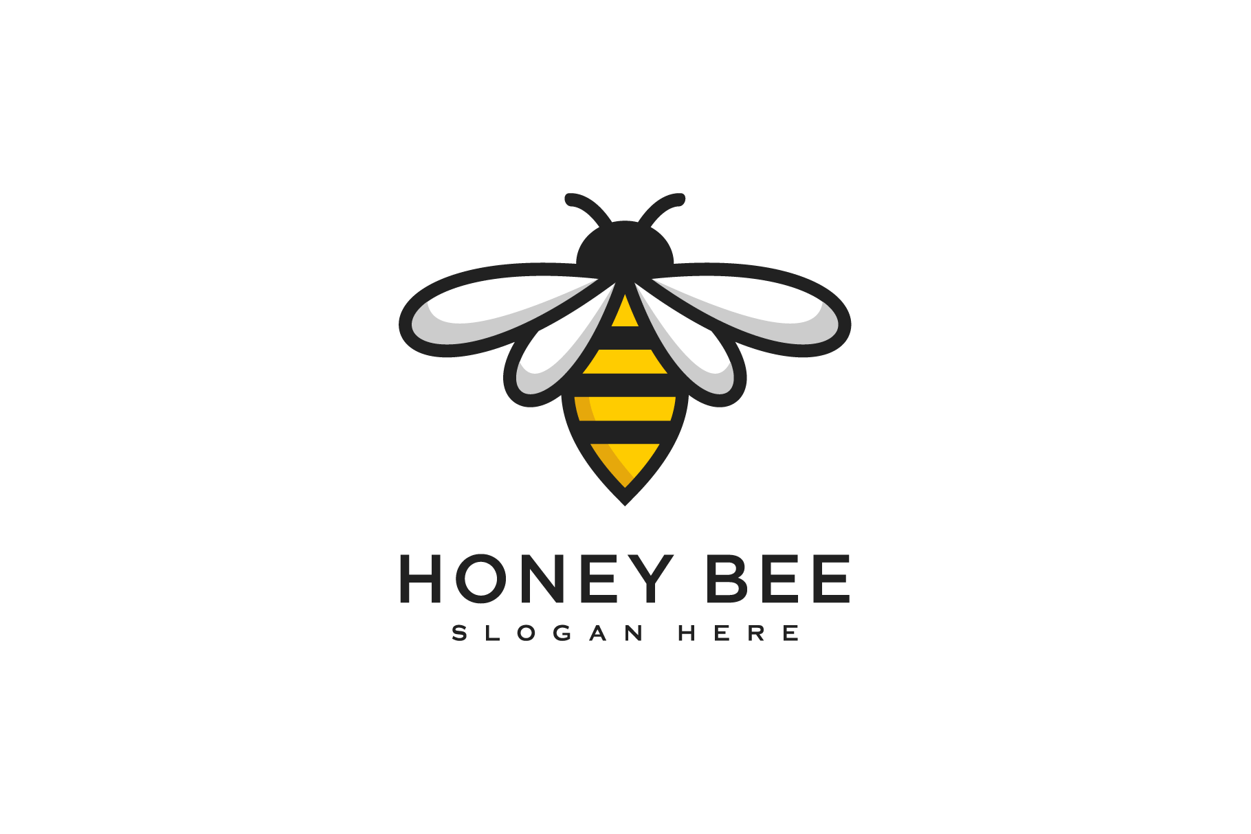 honey bee animal logo design vector, a Branding & Logo Template by quadrazo