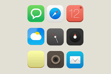 Mobile Icon Set 1
