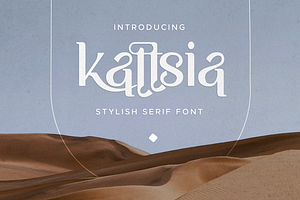 Kattsia - Stylish Serif Font