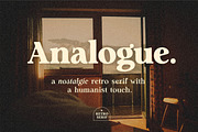 Analogue - Humanist Retro Serif, a Serif Font by Harmonais Visual (Thumbnail 1 of 29)