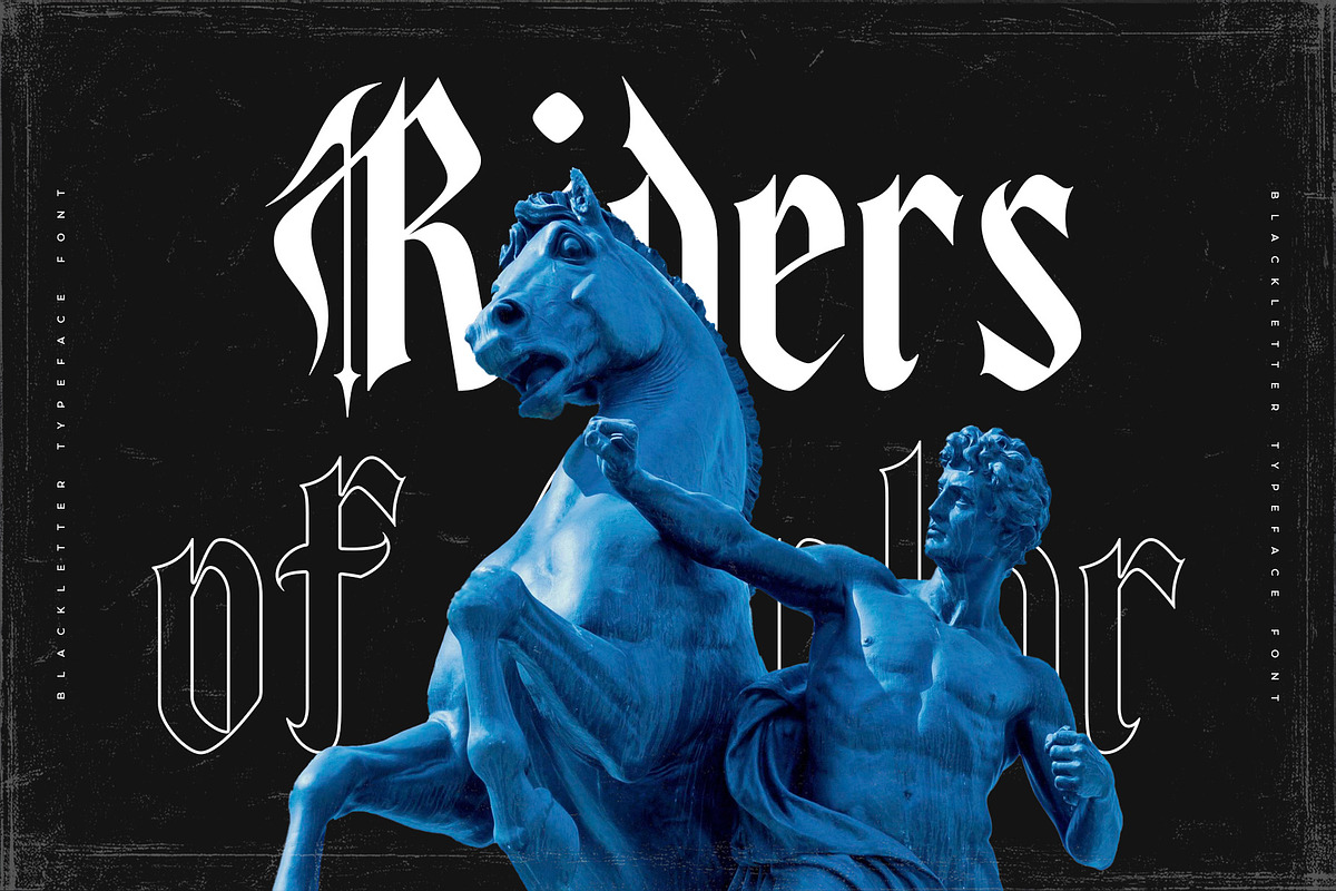 Qultures – Blackletter Typeface, a Blackletter Font by Almeera Std (Photo 3 of 11)