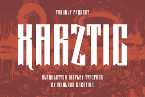 Xarztic Blackletter Display Typeface