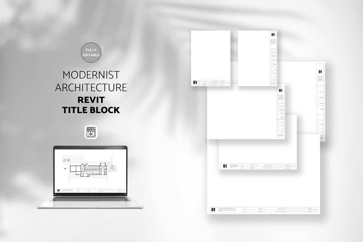 Modernist Architect Title Block, a Presentation Template by yesitisprintable (Photo 1 of 6)
