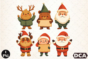Funny Kawaii Characters PNG, an Illustration by DreamCafeArt