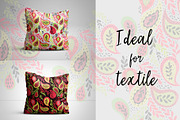 Paisley floral pattern, a Pattern Graphic by Polanika (Thumbnail 3 of 7)