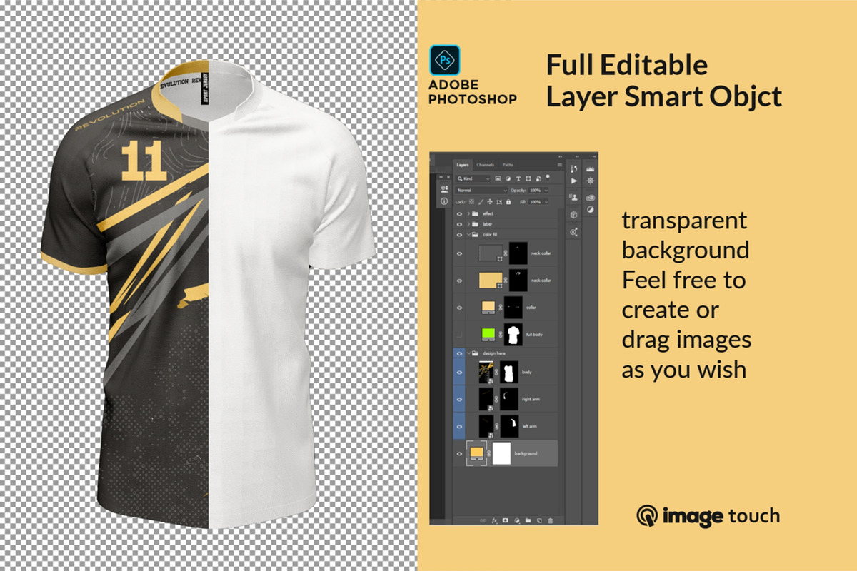 Men’s Sports T-shirt Mockup, a Shirt Mockup by image touch (Photo 2 of 4)