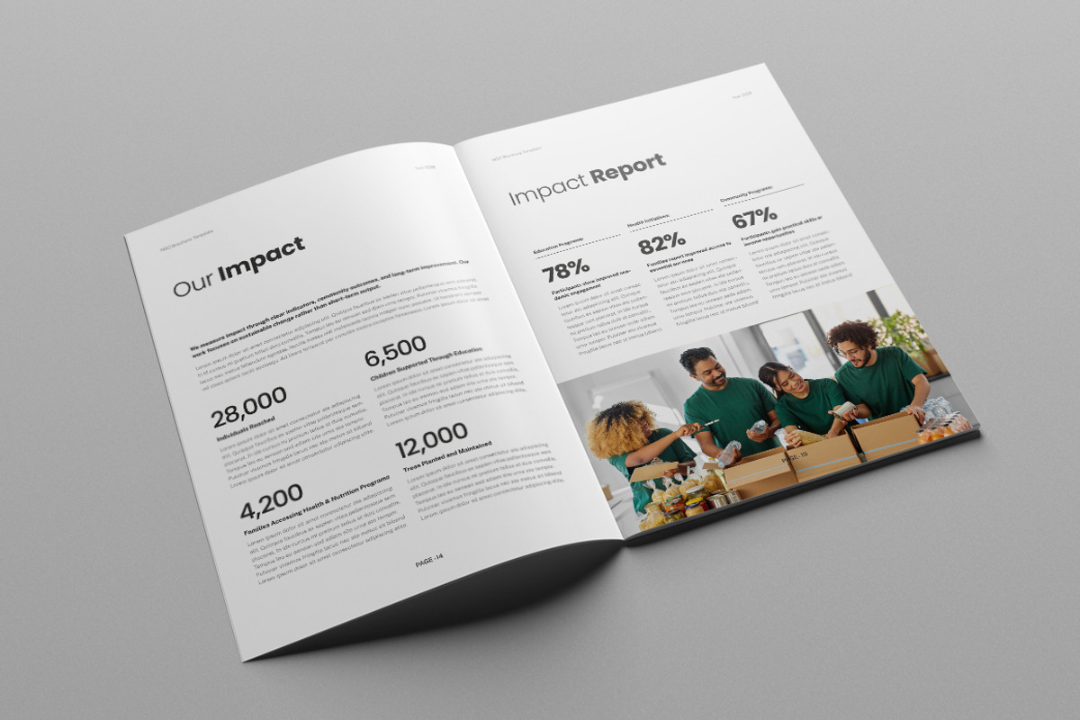 Nonprofit Brochure | Canva & MS Word, a Brochure Template by HiveArts (Photo 8 of 11)