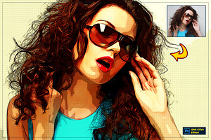 Comic Cartoon Effect Photoshop FX