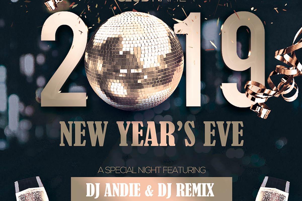 2019 New Year Eve, a Flyer Template by What a Story (Photo 5 of 5)