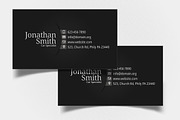 Black-Grey Personal Business Card, a Business Card Template by Aabhaas (Thumbnail 1 of 5)