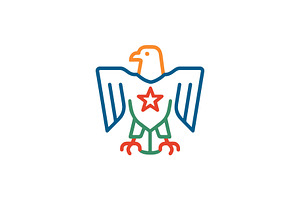 Patriotic Eagle Graphic Symbol, a Branding & Logo Template by Vectorium Studio