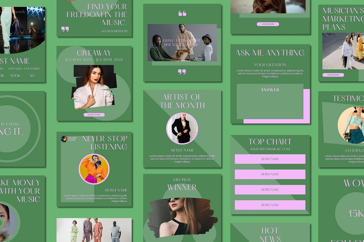 Angelic Social Media Post Templates, a Social Media Template by BoontenStudio (Photo 4 of 7)
