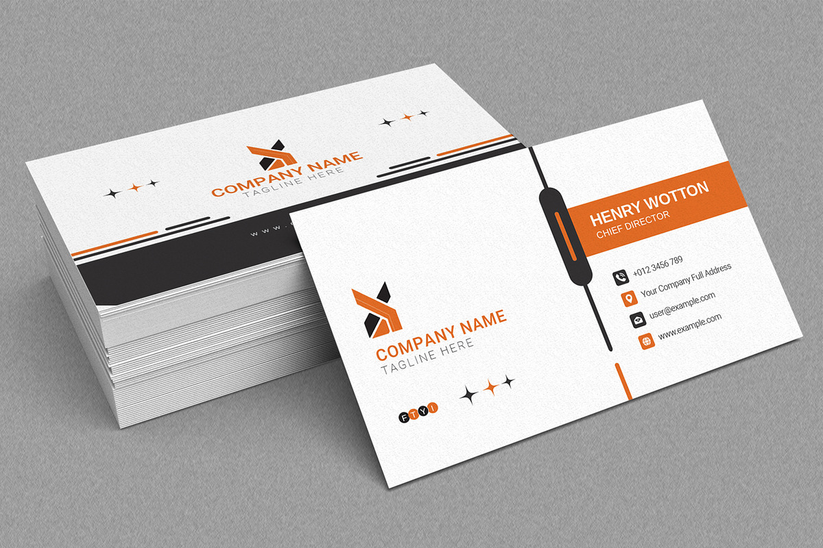 Minimal Business Card, a Business Card Template by MightyDesign (Photo 1 of 6)