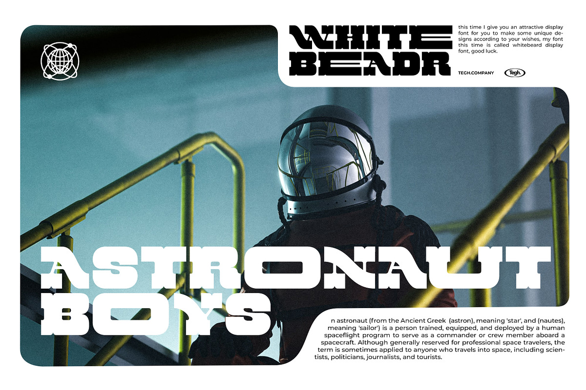 WHITEBEARD DISPLAY, a Font by Tegh co. (Photo 7 of 12)