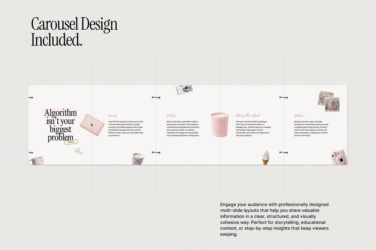 2026 Yellow Pink Instagram Templates, a Social Media Template by Wildnun Studio (Photo 5 of 9)