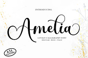 Ameliora - 3 Font, a Script Font by MjStudio31 (Thumbnail 1 of 15)