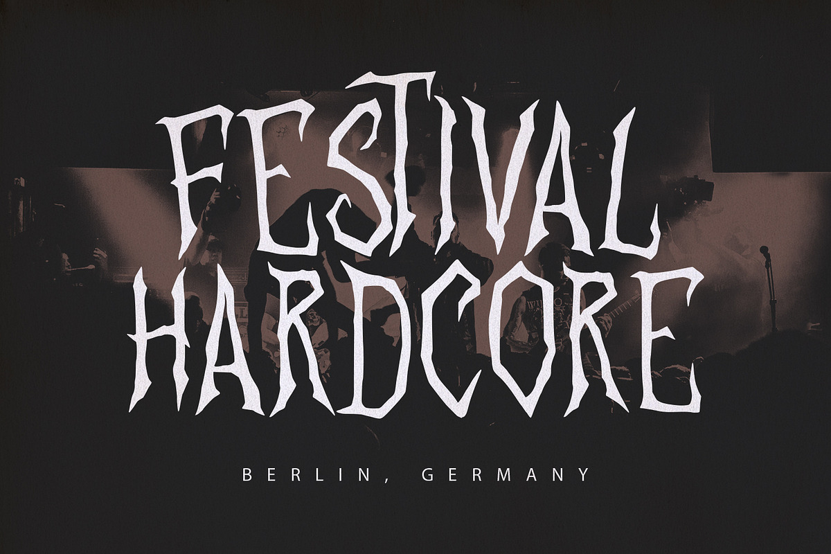 Kroxce Horror Display Font, a Handwritten Font by Maulana Creative (Photo 2 of 7)
