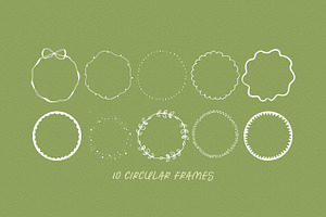 35 Whimsical Vector Borders Frames