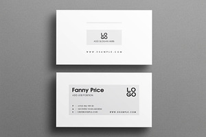 Minimal Business Card Template, a Business Card Template by MightyDesign