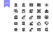Social Media Agency Icons, a Duotone Icon by HacaStudio (Thumbnail 2 of 3)